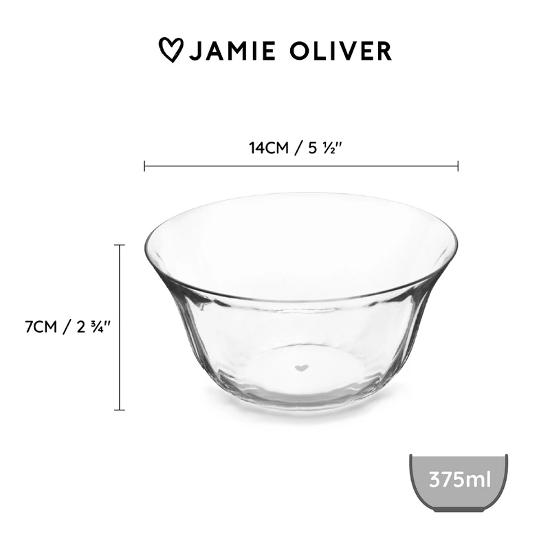 Jamie Oliver - Jamie Oliver miseczki szklane 14cm Big Love - 4 szt