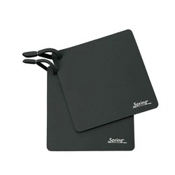Spring - uchwyty do gorących naczyń, 2 szt., neopren, 17 x 17 cm, czarne SPRING GRIPS