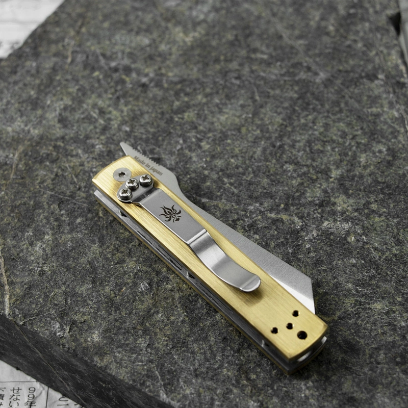 Kanetsune - Nóż kieszonkowy Higonokami e AUS-8 Tanzaku-Tou 7,2 cm