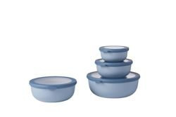 Mepal - Zestaw 4 misek Cirqula 350 750 1250 2250 Nordic Blue