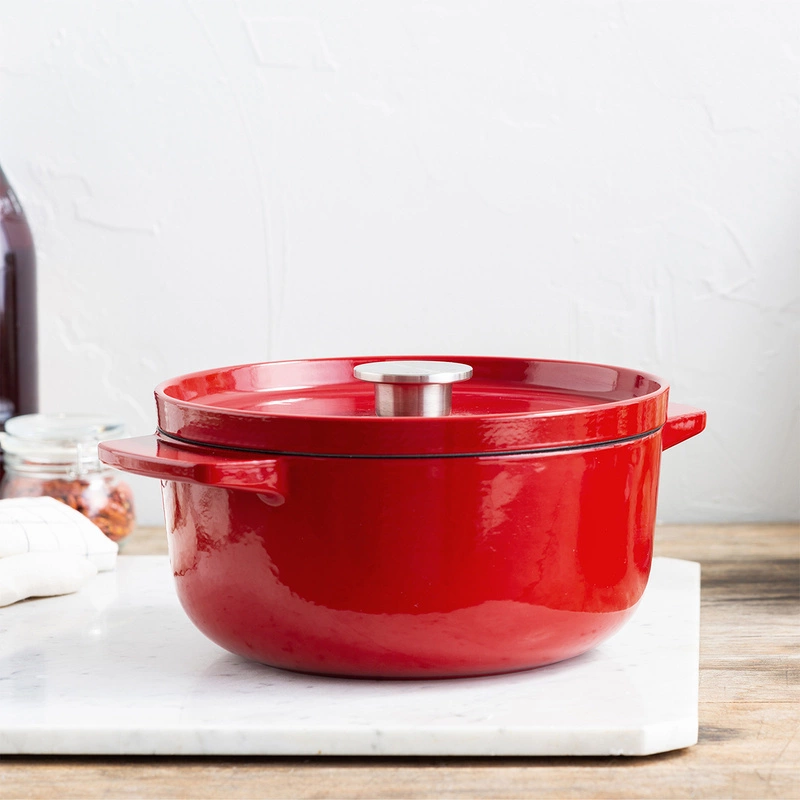 KitchenAid - garnek żeliwny 22 cm 3,3L Empire Red
