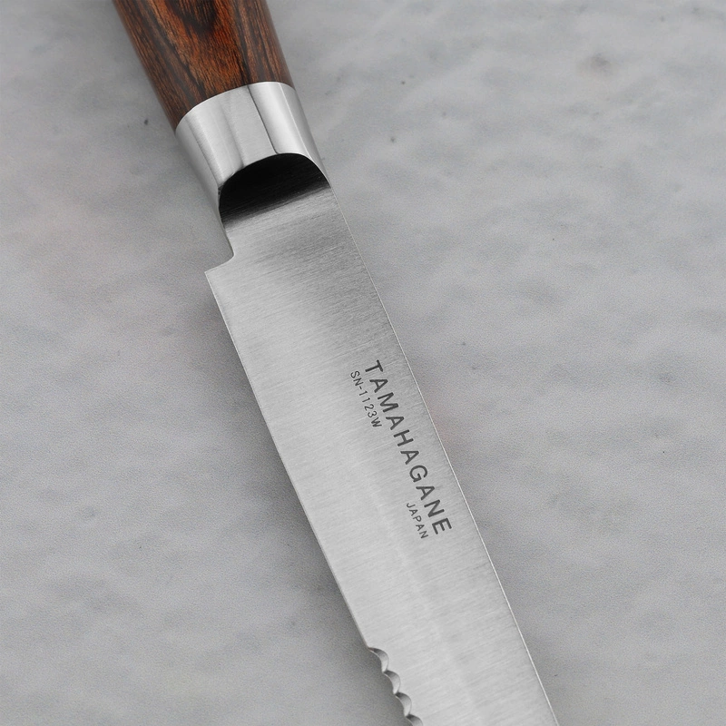 Tamahagane - San Brown VG-5 Nóż do steków 12,5 cm