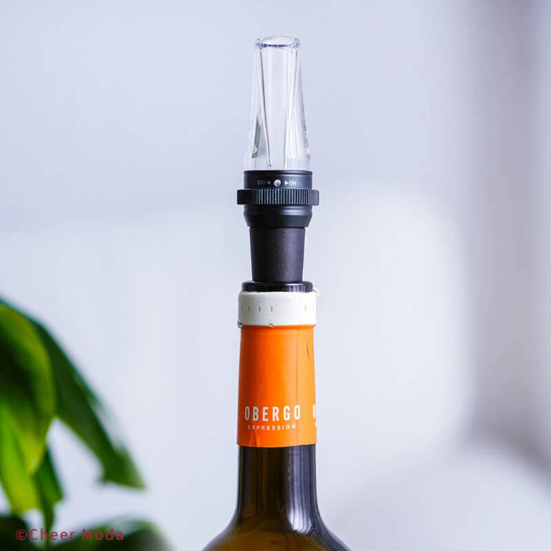 Cheer Moda - Napowietrzacz i nalewak do wina Submarine czerwony