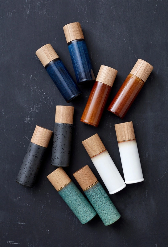 Bitz - Zestaw młynków do soli i pieprzu 17 cm Amber