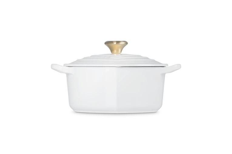 Le Creuset - brytfanna w kształcie serca 20 cm White