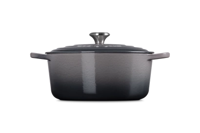 Le Creuset - garnek żeliwny emaliowany Signature 28 flint