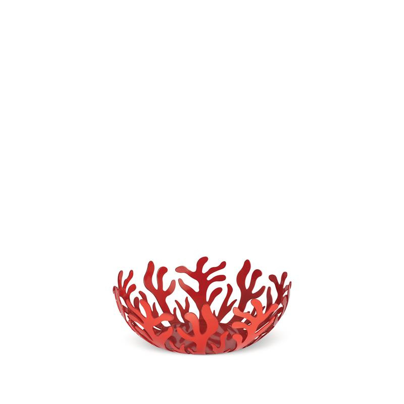 Alessi - kosz na owoce, czerwony; 21 cm MEDITERRANEO