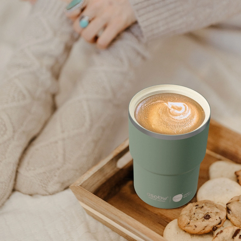 ASOBU - kubek termiczny Mini Pick Up Basil Green 355 ml