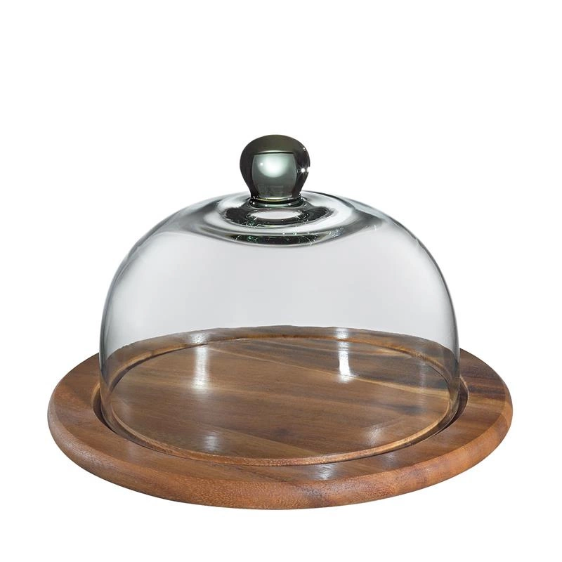 Zassenhaus - deska do sera z kloszem Akacja 25 cm