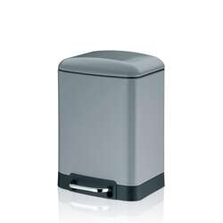 Kela - kosz otwierany pedałem, 6,0 l, szary Davino