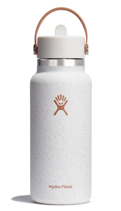 Hydro Flask - 32oz Butelka Wide Mouth Flex Straw Cap Speckle Seasalt