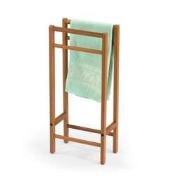 ARREDAMENTI - SALVI' Stojak na ręczniki - 77 x 34 cm, Brązowy