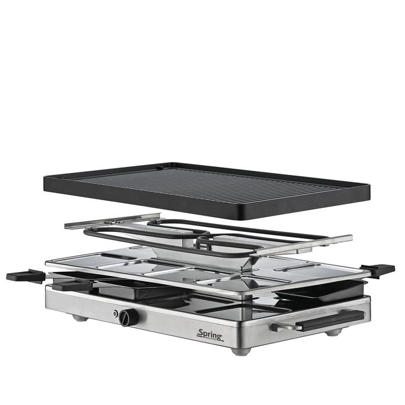 Spring - raclette/grill stołowy, dla 8 os., 47,5 x 27 x 14 cm RACLETTE8 CLASSIC