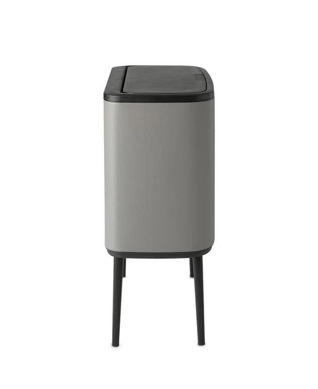 Brabantia - Kosz na śmieci Touch Bin Bo 11+23l szary Mineral Concrete
