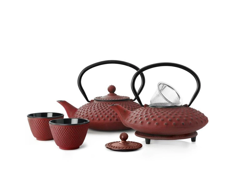 Bredemeijer - Dzbanek żeliwny do herbaty Xilin 0,8L - czerwony