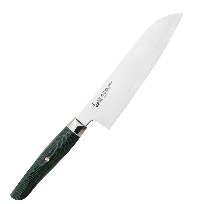 Mcusta Zanmai - Green Revolution SPG2 Nóż Santoku 18cm