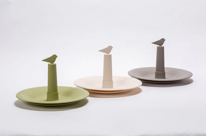 Urbalive - FINCH Karmnik dla ptaków 32 cm, beżowy