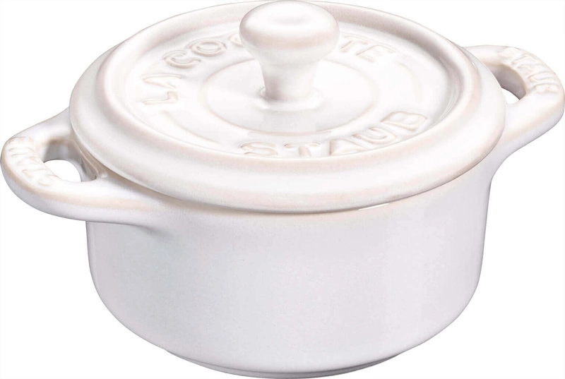 Staub - 4x Mini Cocotte okrągły 10 cm, kość słoniowa