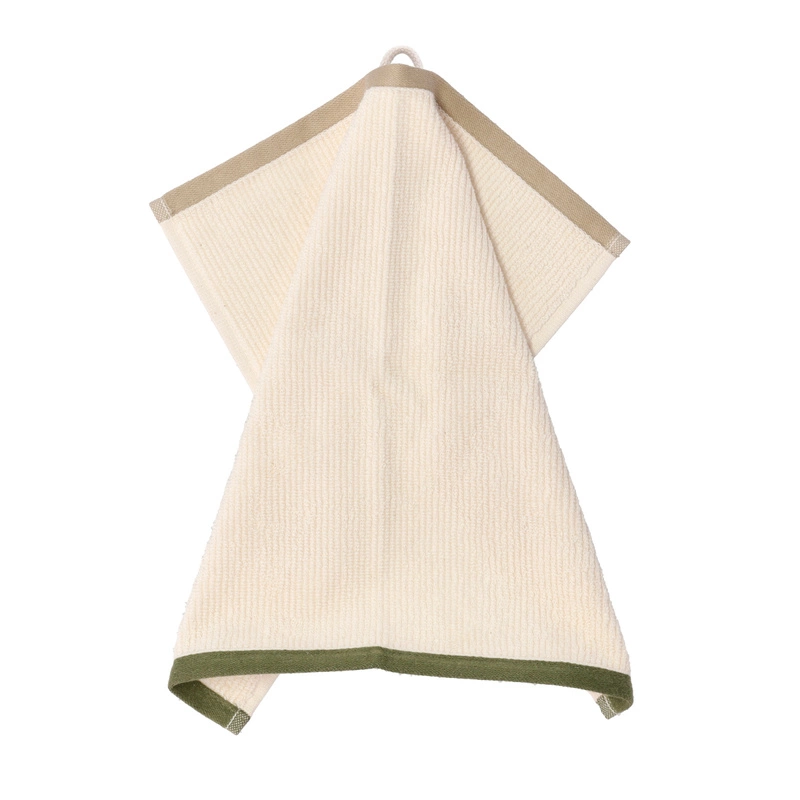 Södahl - Ręcznik do twarzy 30 x 30 cm Contrast olive