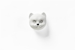 Qualy - Wieszak na klucze Neko biały