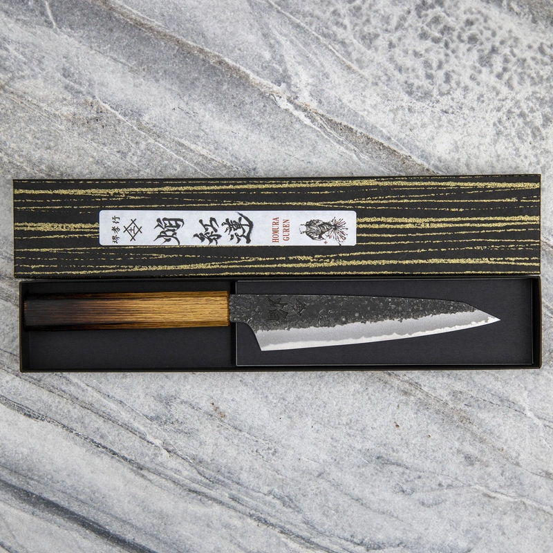 Sakai Takayuki - Homura Guren Aogami#2/Iron Kurouchi Nóż uniwersalny 15 cm