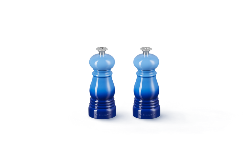 Le Creuset -  zestaw młynków do soli i pieprzu 12,5 cm azure