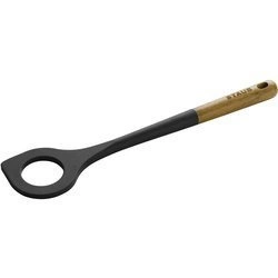 Staub łyżka do risotto czarny silikon i drewno akacjowe 31 cm