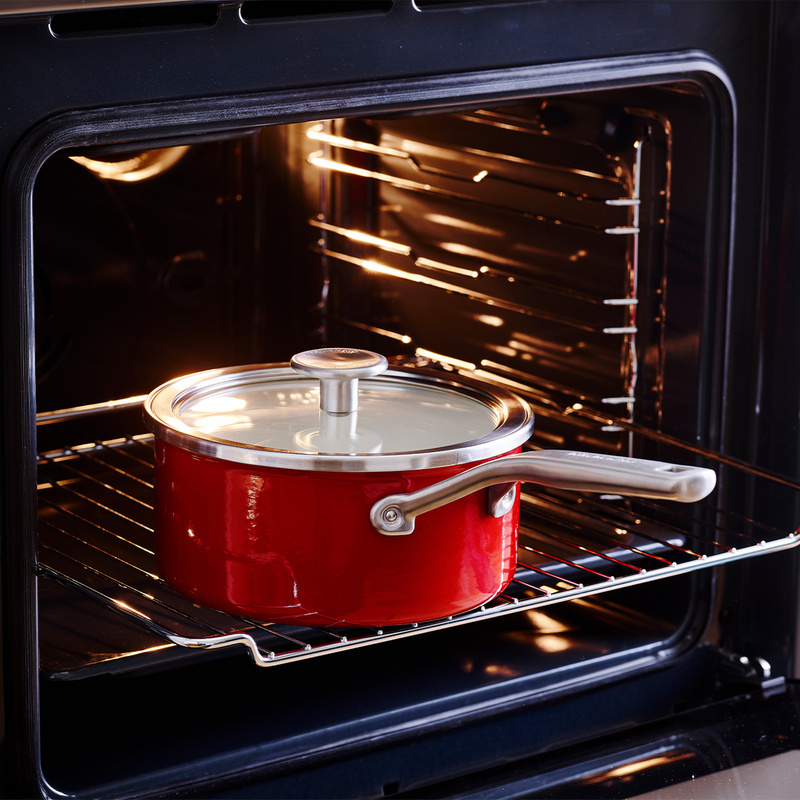 KitchenAid - Rondel emaliowany 2L 18 cm czerwony