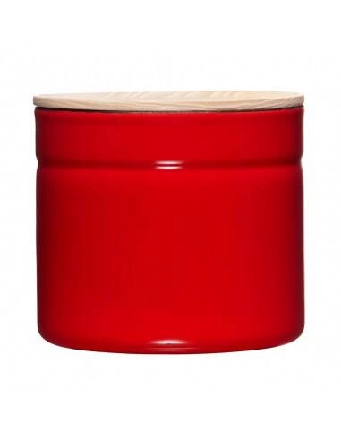 Riess - Pojemnik kuchenny z drewnianą pokrywą 1,3l Fresh Tomato