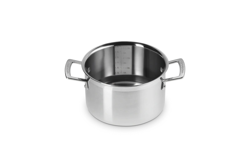 Le Creuset - garnek z wkładem do gotowania na parze stalowy 20 cm