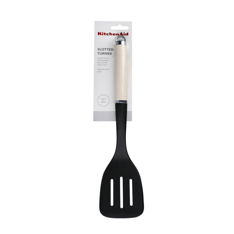 KitchenAid Culinary Tools - łopatka kuchenna z otworami CORELINE Almond Cream