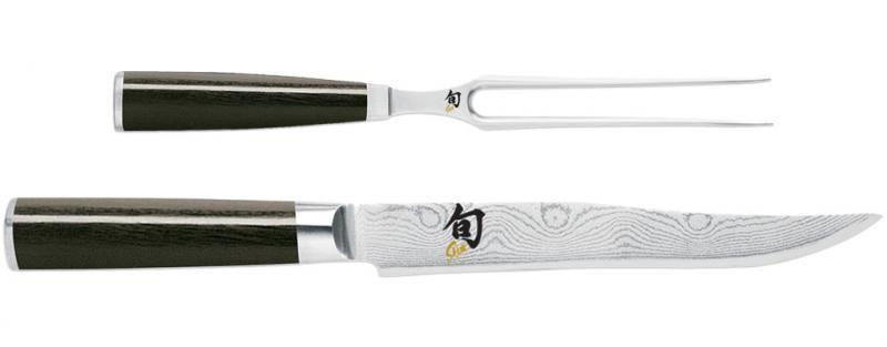 KAI - zestaw nóż i widelec do mięs Shun