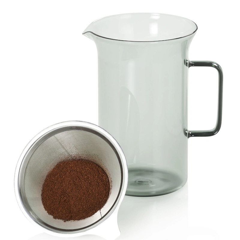 AdHoc - Zaparzacz przelewowy IMPACT, szary 600ml