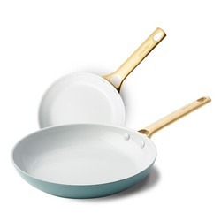 GreenPan - Patelnie ceramiczne PADOVA SkyBlue 20 + 26 cm