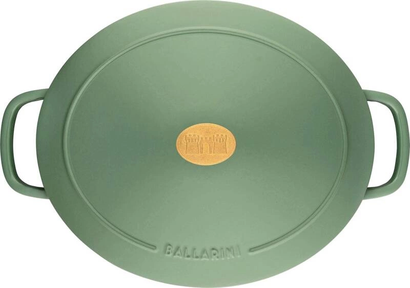 Ballarini - garnek żeliwny owalny 6.5 ltr, zielony Bellamonte