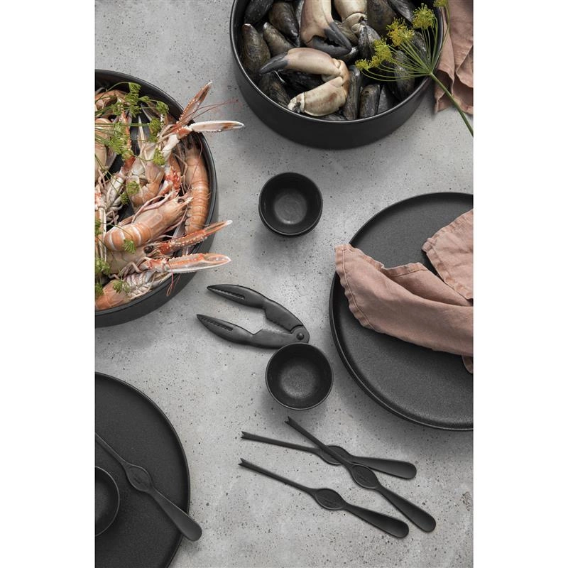 Byon - zestaw do skorupiaków, 6 el., stal nierdzewna/cynk Mollusco