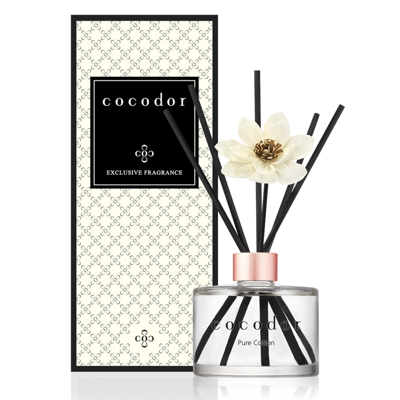 Cocodor - Dyfuzor zapachowy z patyczkami White Flower 200 ml Pure Cotton