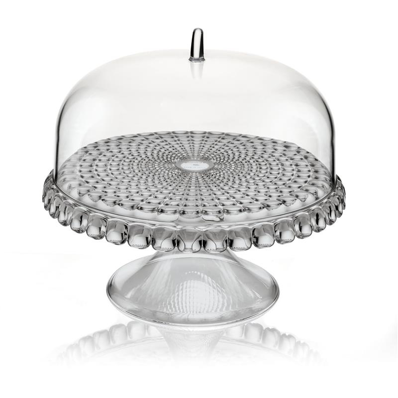 Guzzini - Etażerka na ciasto, średnica 30 cm, szara TIFFANY