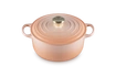 Le Creuset brytfanna żeliwna emaliowana Signature okrągła 24 cm 4.2l peche