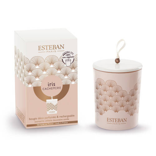 Esteban - Świeca zapachowa dekoracyjna180g Iris Cachemire