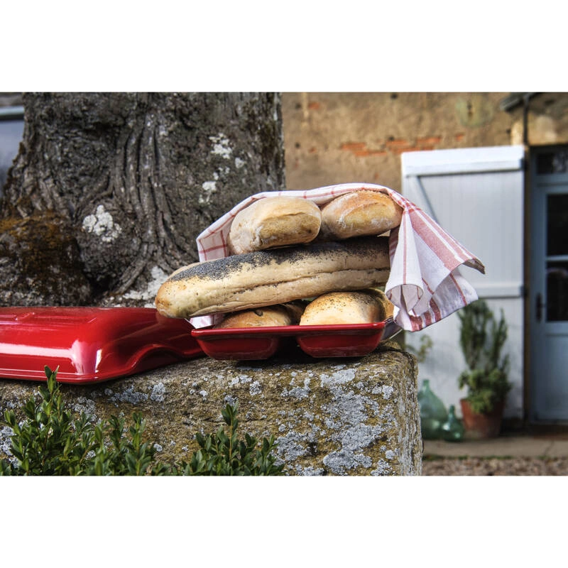 Emile Henry - Forma do CIABATTY - czerwony
