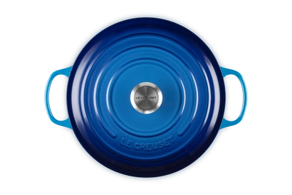 Le Creuset - garnek żeliwny emaliowany Signature 28 azure