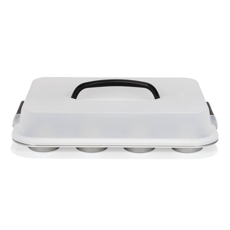 Patisse - Forma na 12 muffinek z pokrywą 35cm SILVER-TOP