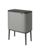 Brabantia - Kosz na śmieci Touch Bin Bo 11+23l szary Mineral Concrete