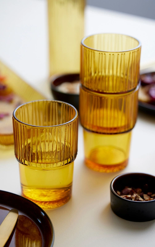 Bitz - Szklanki Kusintha 4 szt. 380 ml Amber