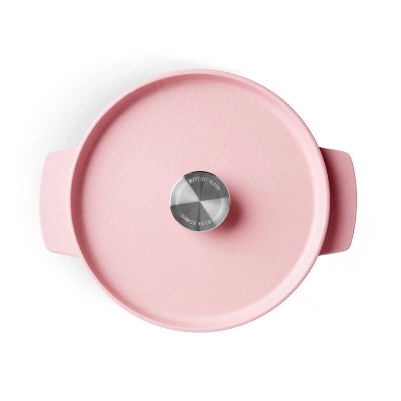 KitchenAid - garnek żeliwny 5,2L Dried Rose