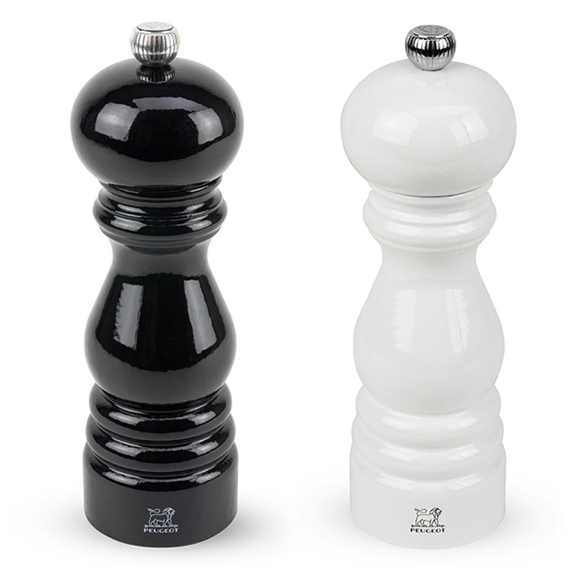 Peugeot - PARIS Zestaw młynków czarny+biały 18 cm