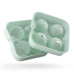 VacuVin - Forma do przygotowywania 4 szt. kul lodowych Ice Sphere Mold Jade