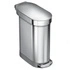 simplehuman - Kosz na śmieci 45L pedałowy SLIM - stal FPP