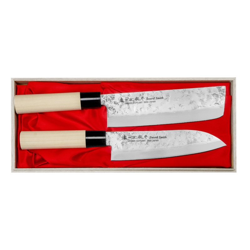 Satake - Nashiji Natural Zestaw Santoku + Nakiri